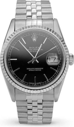 Rolex Pre-owned Rolex Datejust Automatic Chronometer Black Dial Unisex Watch 16234 BKSJ