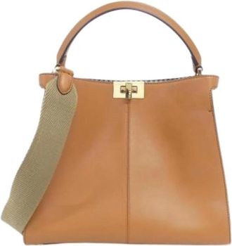 Fendi Pre-owned Handbags, female, Brown, Size: ONE SIZE Pre-owned Vintage Handbag