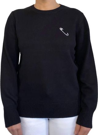 Replica Los Angeles Safety Pin Sweater In Black/white