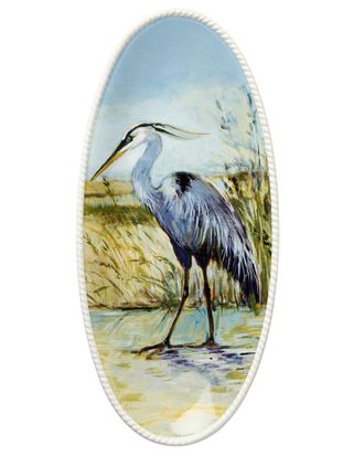 Certified International Coastal Birds Fish Platter