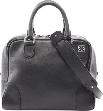 Loewe Pre-owned Handbags, female, Black, Size: ONE SIZE Pre-owned Amazona 75 Handbag