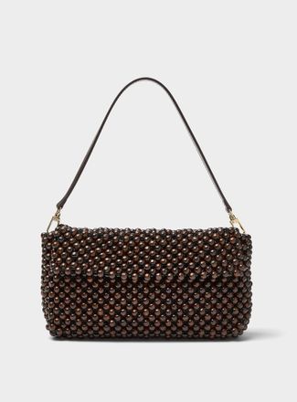 Staud Womens Timmy beaded shoulder bag