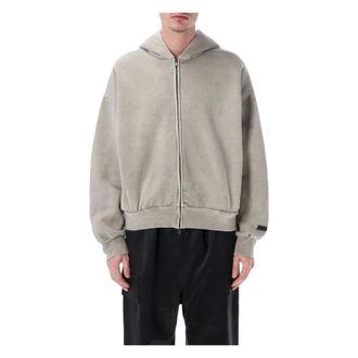 Fear of God Zip-throughs, male, Gray, Size: XL Classic Full Zip Hoodie