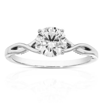 Vir Jewels 7/8 cttw Lab Grown Diamond Engagement Solitaire Ring in 14K White Gold For Women