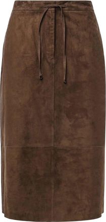 Max Mara Suede Midi Skirt