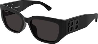 Balenciaga BB0361SK Asian Fit 001 Womens Sunglasses Black Size 56