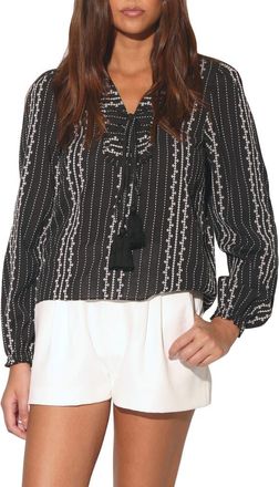Walter Baker Cadence Embroidered Cotton Top in Bonita Embroidery at Nordstrom Rack, Size X-Small