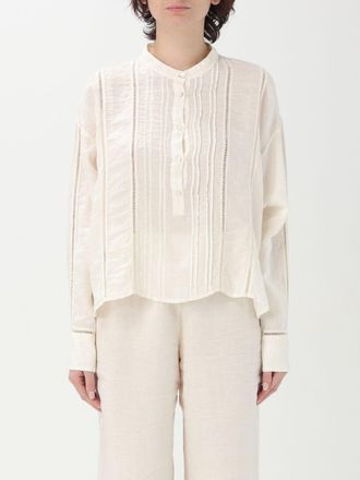 120% Lino Shirt 120% LINO Woman color Milk