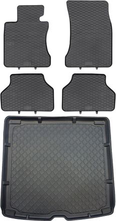 OEM Bmw Serie 5 E61 Familiar De Junio De 2004 A 2010. Juego De Alfombrillas De Goma Para Coche Y Alfombrilla Para Maletero