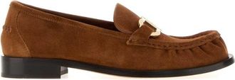 Ferragamo Light Brown Slip On Loafers