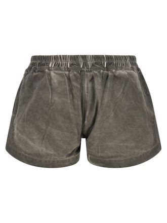 Rick Owens Drawstring Cotton Shorts - Gray