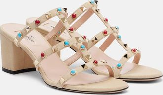 Valentino Garavani Embellished suede sandals