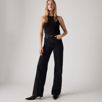 Levi's Ribcage Wide Leg Jeans - Womens - 23X30 - Black