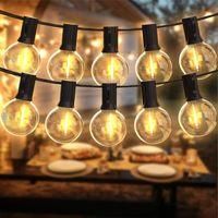 OEM Guirnalda De Luces Led Para Exteriores De 15 M, Con 26 Bombillas De Pl&aacute;stico E12 G40, Resistente Al Agua Ip45, Ideal Para Jard&iacute;n, Patio O Bistr&oacute;
