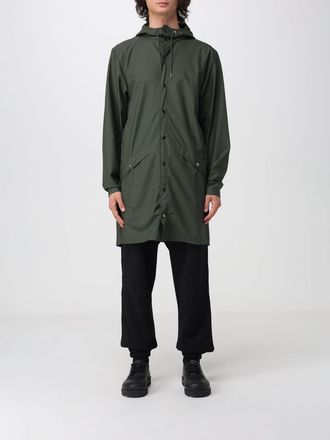 Rains Knee-Length Hooded Raincoat in Recycled Technical Fabric