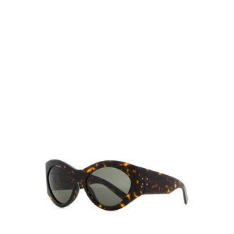 Saint Laurent Accessoires, unisex, Bruin, ONE Size, Zonnebril van puur acetaat