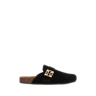 Tory Burch Cozy Home Slippers - Dames - Slip ons - Zwart - 39 1/2 EU - Wol - Schoenen
