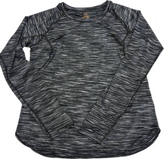 Kohls Womens Drytek Wicking Long Sleeve Top In Grey