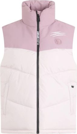 Plein Sport Short Vest - Dames - Bodywarmers - Roze - XL - Nylon - Fitness