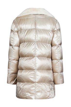 Herno Faux Fur Collar Down Jacket - White