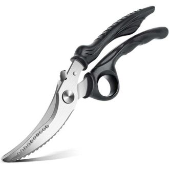 OEM Tijeras De Cocina Purplebird De Acero Inoxidable Para Aves Y Verduras, Mango De Pl&aacute;stico Abs Negro, Aptas Para Lavavajillas, Tijeras De Cocina Multifu