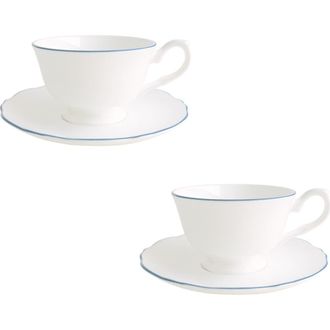 Twig New York Amelie Set of 2 Espresso Cups & Saucers in Royal Blue at Nordstrom