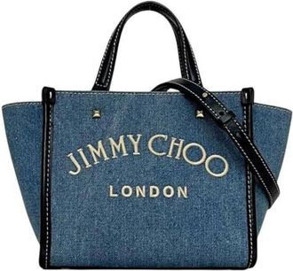 Jimmy Choo London Pre-owned Mini Bags, female, Blue, Size: ONE SIZE Pre-owned Denim Mini Bag