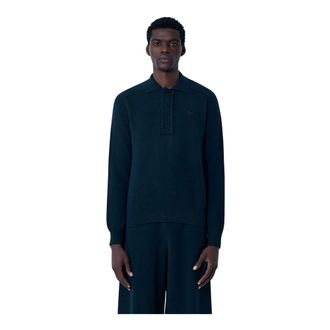 Lacoste Logo Motif Polo Jumper - male - Lacoste - Polo Shirts - Black - M - Tops
