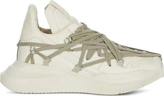 Rick Owens Megalace Geth sneakers - men - Lambskin/Calf Leather/Polyethylene vinyl acetate (PEVA) - 40 - Neutrals