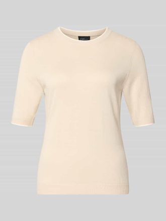 s.Oliver Black Label Regular Fit T-Shirt aus Baumwoll-Modal-Mix in Beige, Gr&ouml;&szlig;e 36