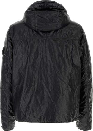 Stone Island Mens Black Nylon Down Jacket Giubbini
