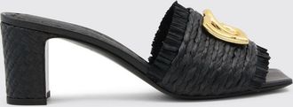Dolce & Gabbana Mules in rafia con monogram DG