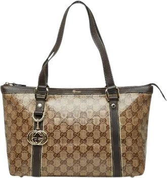 Gucci Pre-owned Tote Bags, female, Beige, Size: ONE SIZE Pre-owned Vintage Tote Bag