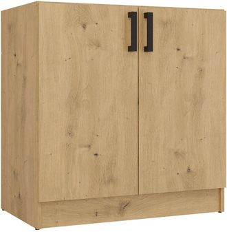 Topeshop KATIA - mueble bajo de cocina roble artesanal - 80×82×45,5 cm