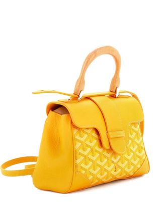 Goyard Saigon Top Handle Bag Coated Canvas with Leather Mini shoulder bag - Arancione