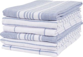 KAF Home Kaf Home Set Of 6 Monaco Terry Kitchen Towels
