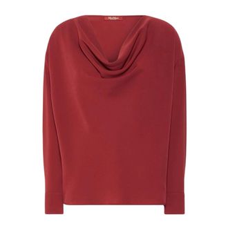 Max Mara Ottimo Blouse - Dames - Blouses - Rood - M - Overhemden