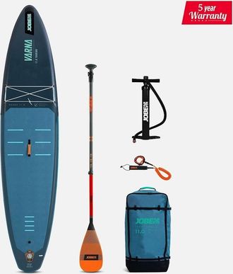 Jobe Mens Jobe NA Aero Varna SUP Lite Board 11.0 Package - Blue - OS - Size: 32/38/36/34/40/30/54/56/42/44/50/48/46/52/Long/Regular/Short
