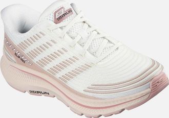 Skechers Womens Skechers GO RUN Consistent 2.0 - Senna Textile Womens Natural Standard Trainers - Cream - Size: 3