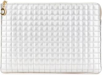 Celine Pre-owned Clutches, female, Gray, Size: ONE SIZE Pre-owned Vintage Clutch