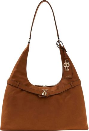 Guess Ella Hobo - Dames - Schoudertassen - Bruin - ONE Size - Tassen