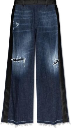 Dsquared2 Wide-leg Jeans - Dames - Loose Fit Jeans - Blauw - S - Katoen - Jeans