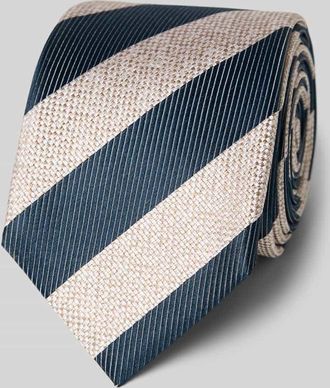 Olymp Seidenkrawatte im Allover-Look (6,5 cm) in Beige, Gr&ouml;&szlig;e 1