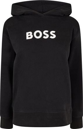 HUGO BOSS Womens Edelight Hooded Neck Long Sleeve Sweatshirt in Black - Size 14 UK