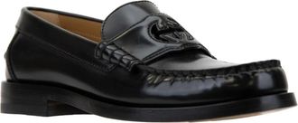 Gucci Heren Slip-On Loafers - Heren - Loafers - Zwart - 41 1/2 EU - Leer - Schoenen