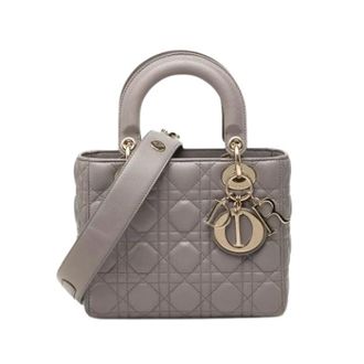 Dior Pre-owned Lady Dior - Dames - Pre-owned - Grijs - Maat: ONE Size Leer