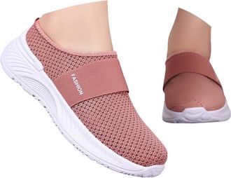 Generic Shoes Womens Elegant Mesh Classic Trainers Breathable Leisure Shoes Walking Fitness Sneakers Slip On Sports Shoes Single Shoes Fabric Shoes Ballet Sho
