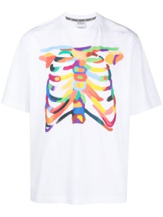 Marcelo Burlon Rib Cage organic cotton T-shirt - White