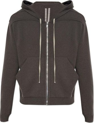 Rick Owens Sweatshirts & Hoodies - Heren - Vesten met rits - Bruin - M - Wol - Hoodies & sweatvesten