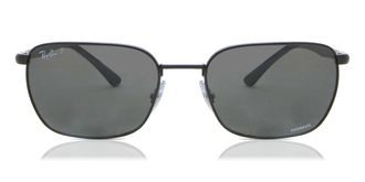 Ray-Ban RB3684CH Polarized 002/K8 Mens Sunglasses Black Size 58
